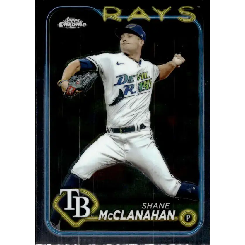 2024 Topps Chrome #135 Shane McClanahan NM-MT Tampa Bay Rays Baseball Card - Baseball Card Single
