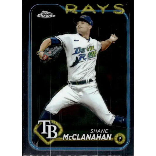 2024 Topps Chrome #135 Shane McClanahan NM-MT Tampa Bay Rays Baseball Card - Baseball Card Single
