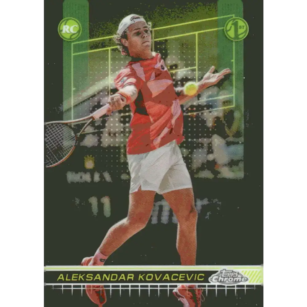 2024 Topps Chrome #138 Aleksandar Kovacevic EX Excellent RC Rookie Tennis Card - Tennis Card Single