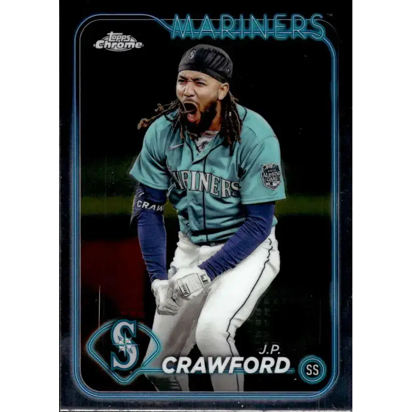 2024 Topps Chrome #14 J.P. Crawford NM-MT Seattle Mariners Baseball Card - Baseball Card Single