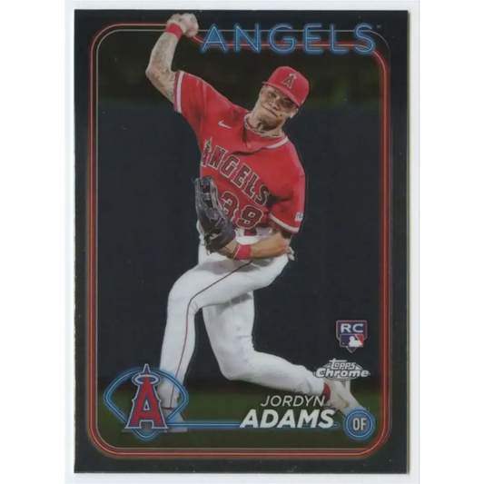 2024 Topps Chrome #145 Jordyn Adams NM-MT RC Rookie Los Angeles Angels Baseball Card - Baseball Card Single