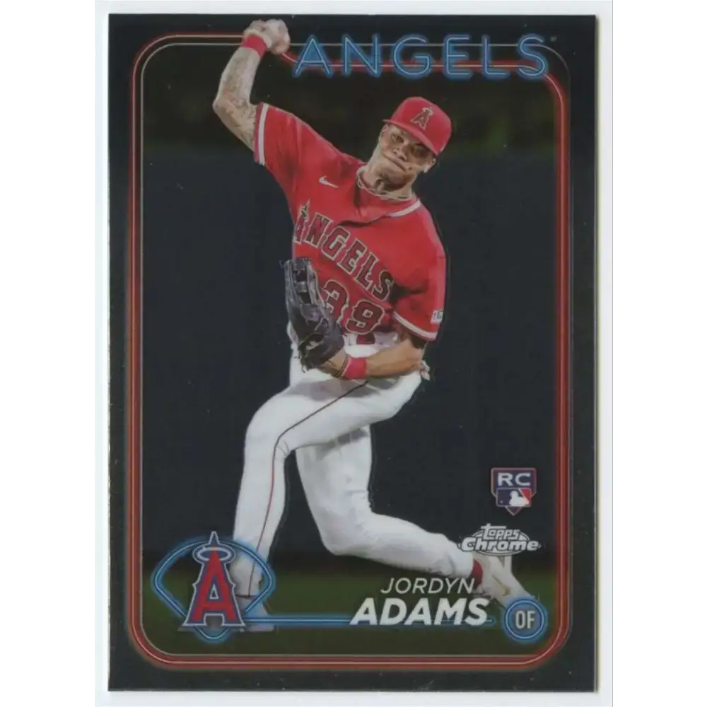 2024 Topps Chrome #145 Jordyn Adams NM-MT RC Rookie Los Angeles Angels Baseball Card - Baseball Card Single