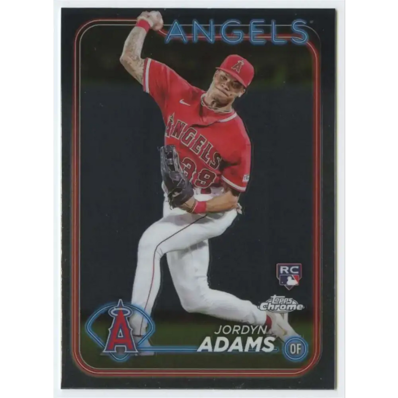 2024 Topps Chrome #145 Jordyn Adams NM-MT RC Rookie Los Angeles Angels Baseball Card - Baseball Card Single