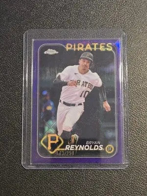 2024 Topps Chrome #146 Bryan Reynolds Purple MLB Refractors #/250 - Baseball Card Single