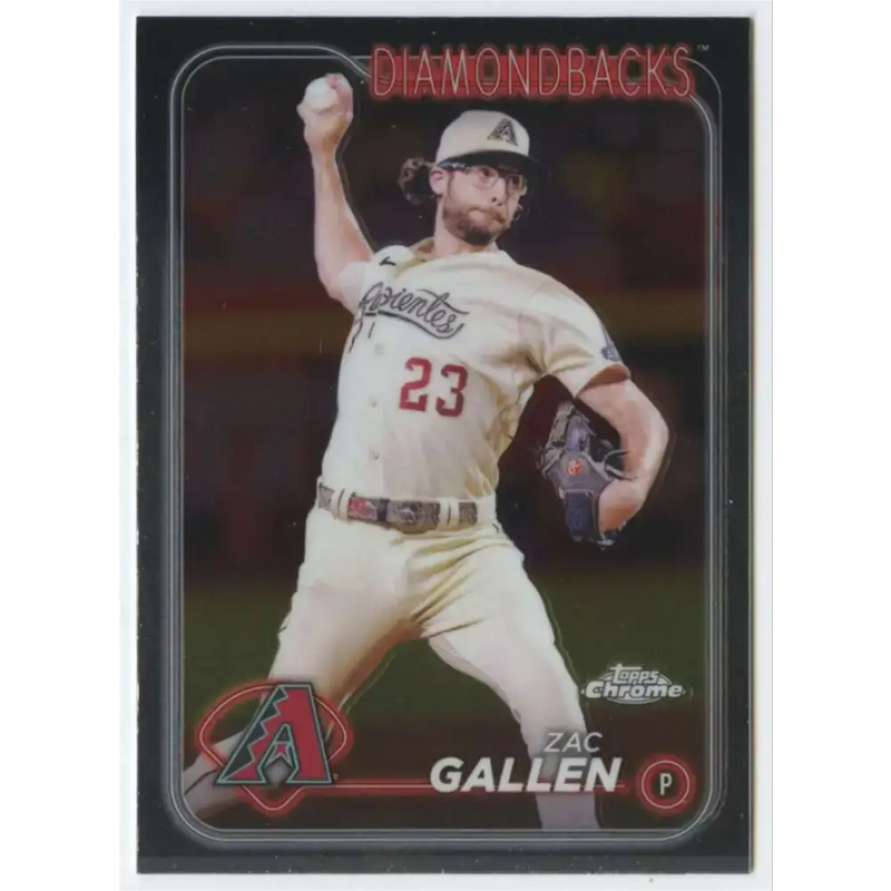 2024 Topps Chrome #147 Zac Gallen NM-MT Arizona Diamondbacks Baseball Card - Baseball Card Single