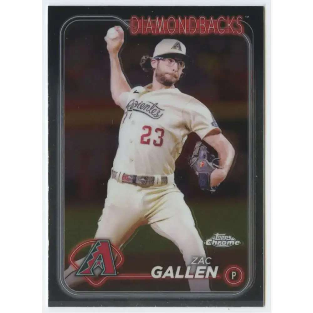 2024 Topps Chrome #147 Zac Gallen NM-MT Arizona Diamondbacks Baseball Card - Baseball Card Single