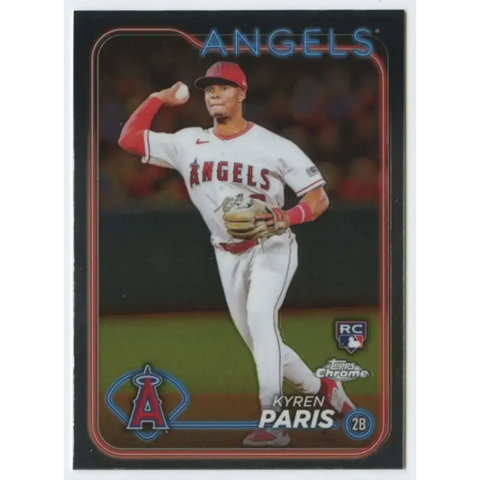 2024 Topps Chrome #151 Kyren Paris NM-MT RC Rookie Los Angeles Angels Baseball Card - Baseball Card Single