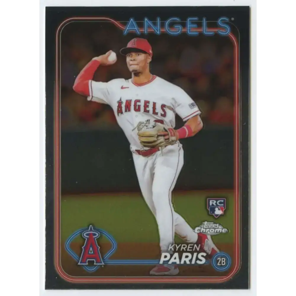 2024 Topps Chrome #151 Kyren Paris NM-MT RC Rookie Los Angeles Angels Baseball Card - Baseball Card Single
