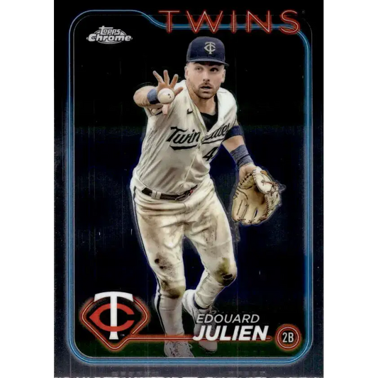 2024 Topps Chrome #152 Edouard Julien NM-MT Minnesota Twins Baseball Card - Baseball Card Single