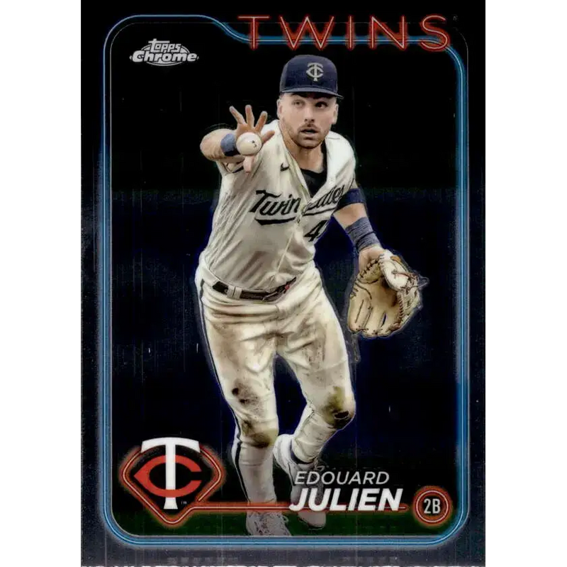 2024 Topps Chrome #152 Edouard Julien NM-MT Minnesota Twins Baseball Card - Baseball Card Single