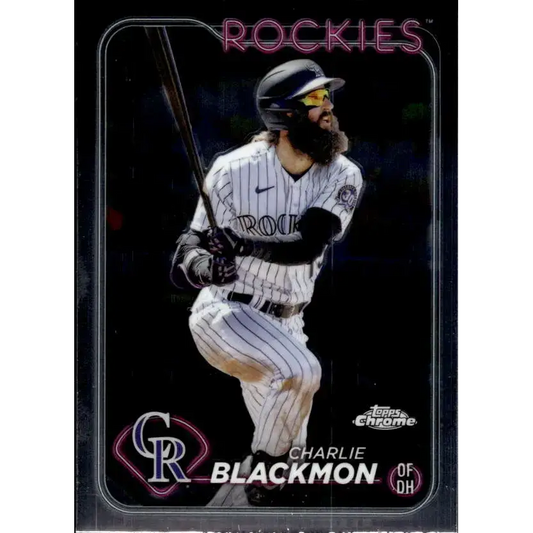 2024 Topps Chrome #157 Charlie Blackmon NM-MT Colorado Rockies Baseball Card - Baseball Card Single