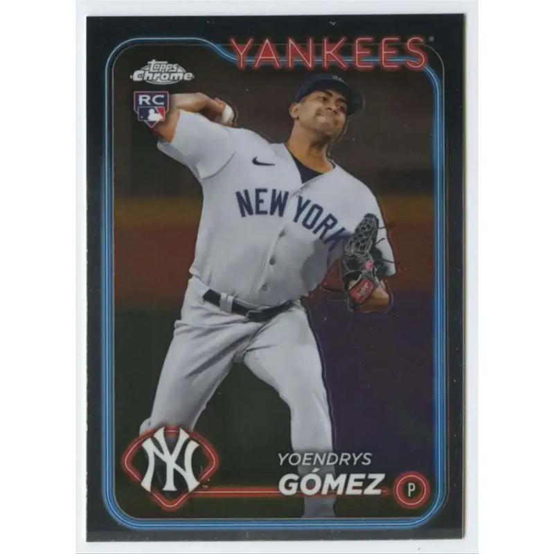 2024 Topps Chrome #160 Yoendrys Gomez NM-MT RC Rookie New York Yankees Baseball Card - Baseball Card Single