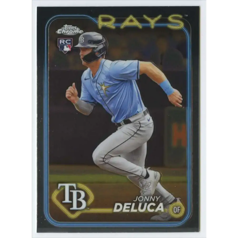 2024 Topps Chrome #163 Jonny Deluca NM-MT RC Rookie Tampa Bay Rays Baseball Card - Baseball Card Single