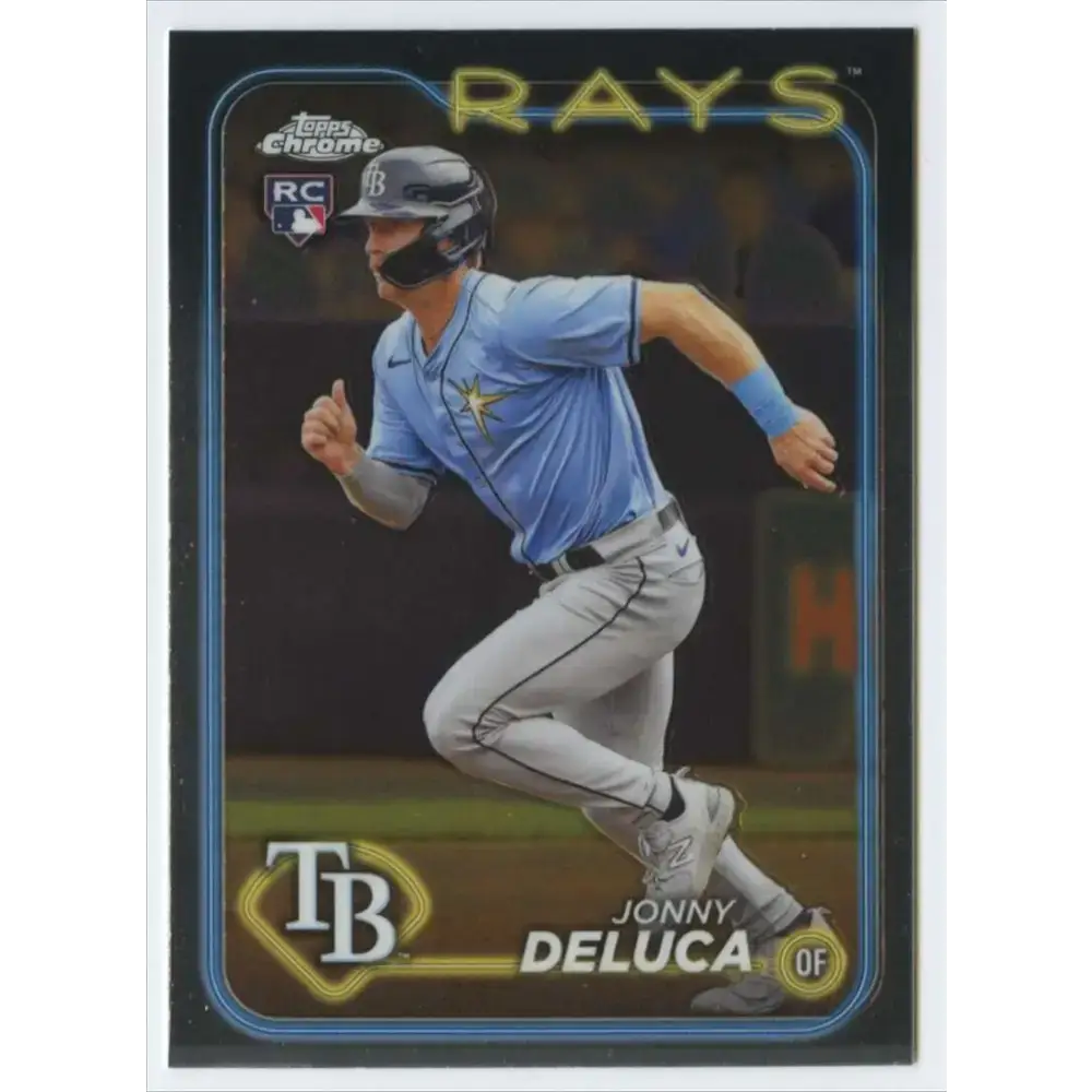 2024 Topps Chrome #163 Jonny Deluca NM-MT RC Rookie Tampa Bay Rays Baseball Card - Baseball Card Single