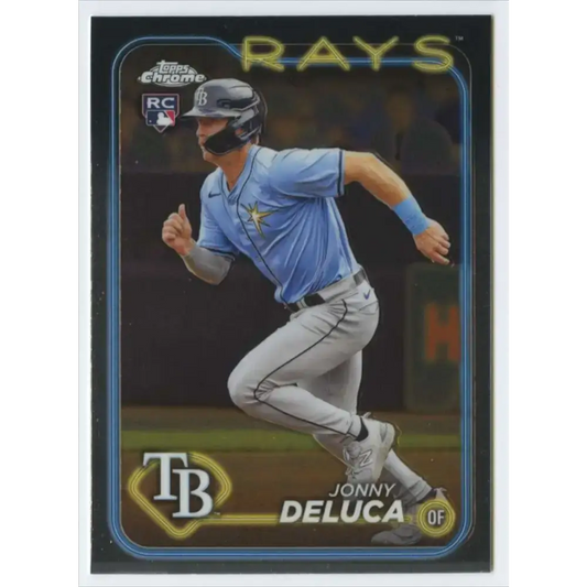 2024 Topps Chrome #163 Jonny Deluca NM-MT RC Rookie Tampa Bay Rays Baseball Card - Baseball Card Single
