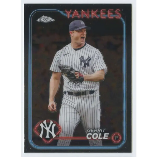 2024 Topps Chrome #164 Gerrit Cole NM-MT New York Yankees Baseball Card - Baseball Card Single