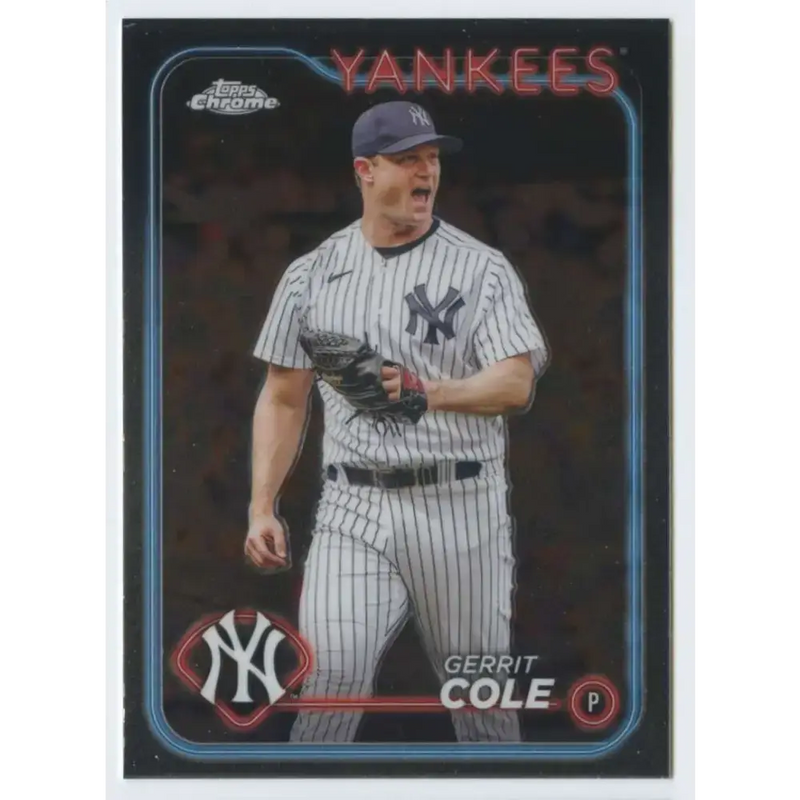 2024 Topps Chrome #164 Gerrit Cole NM-MT New York Yankees Baseball Card - Baseball Card Single