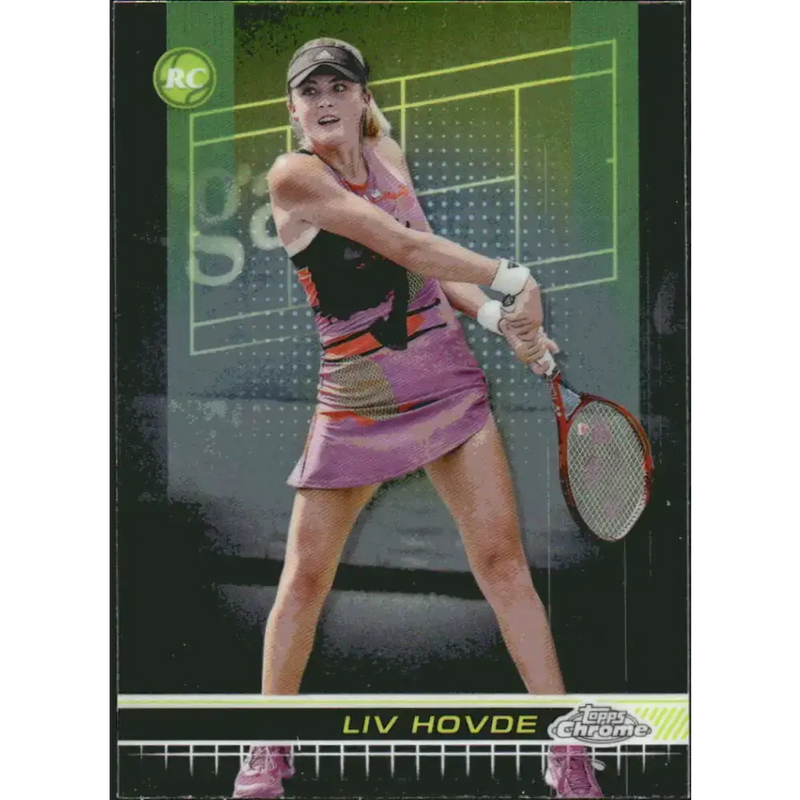 2024 Topps Chrome #164 Liv Hovde EX Excellent RC Rookie Tennis Card - Tennis Card Single