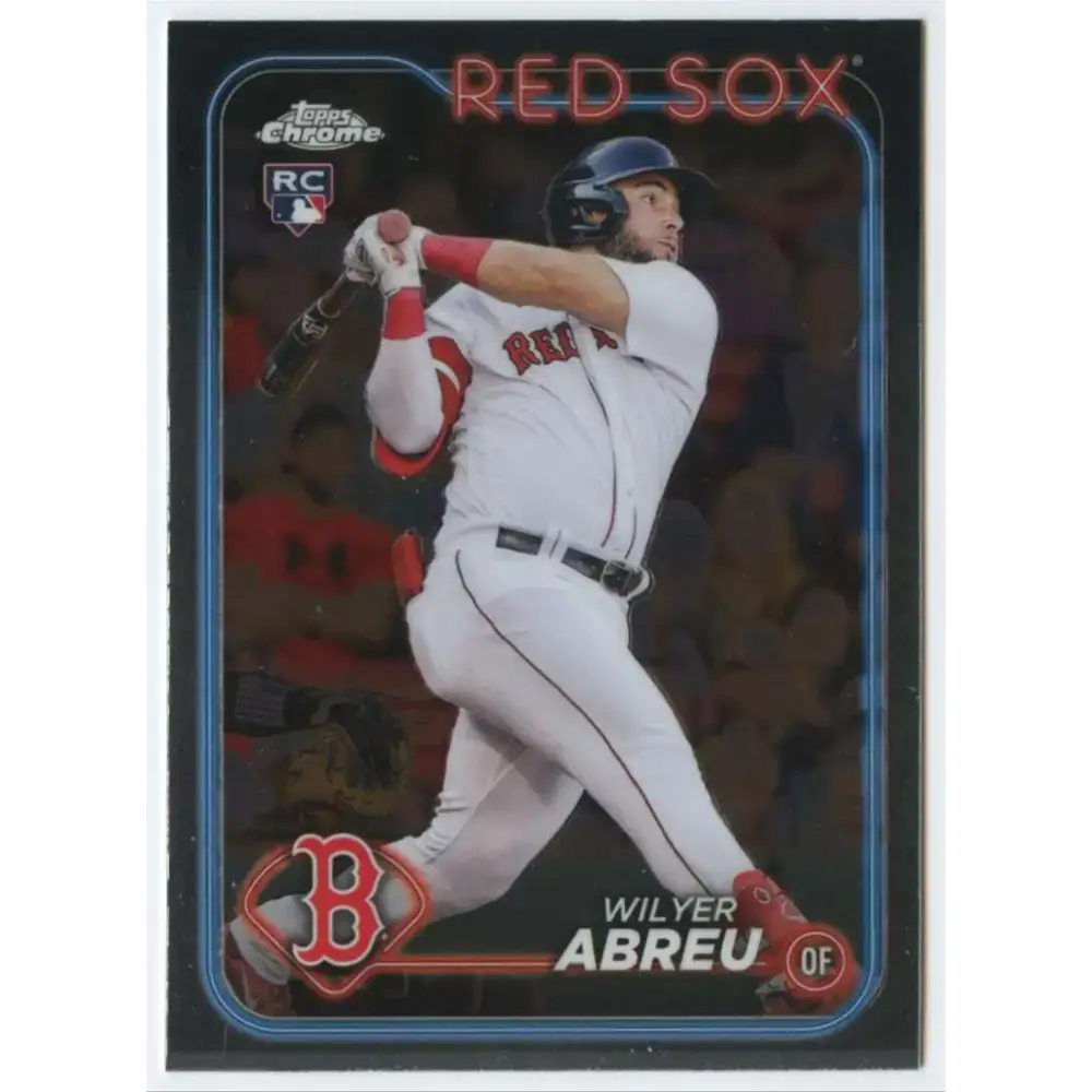 2024 Topps Chrome #165 Wilyer Abreu NM-MT RC Rookie Boston Red Sox Baseball Card - Baseball Card Single