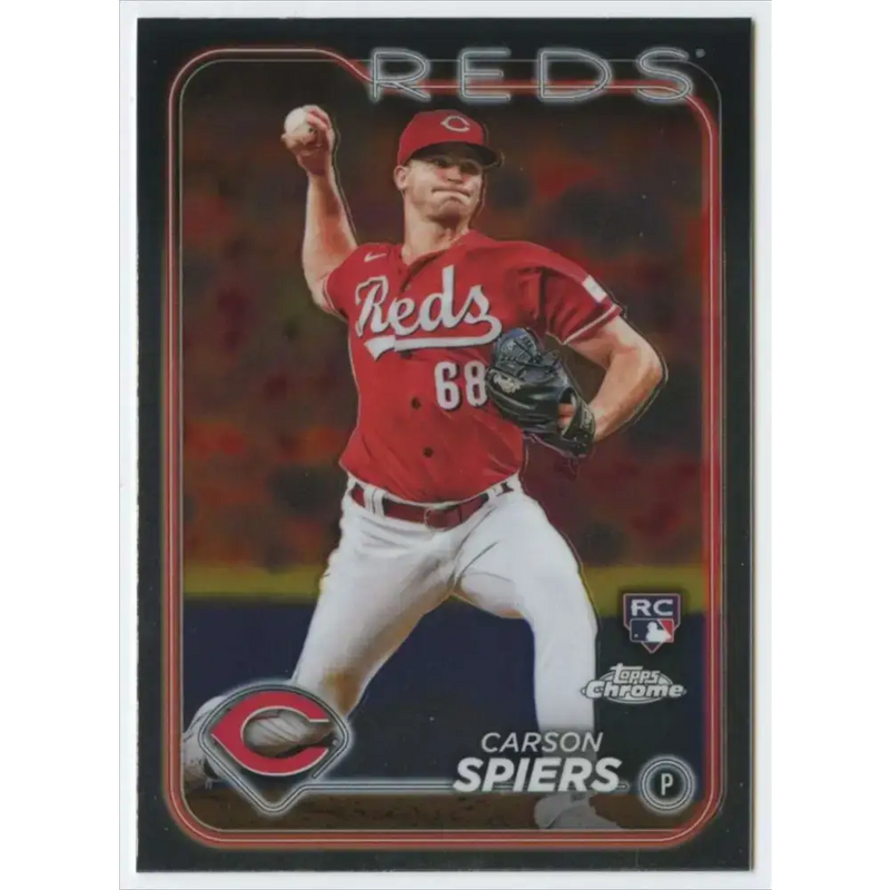 2024 Topps Chrome #167 Carson Spiers NM-MT RC Rookie Cincinnati Reds Baseball Card - Baseball Card Single