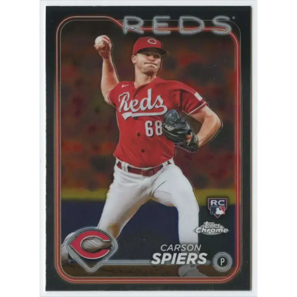 2024 Topps Chrome #167 Carson Spiers NM-MT RC Rookie Cincinnati Reds Baseball Card - Baseball Card Single