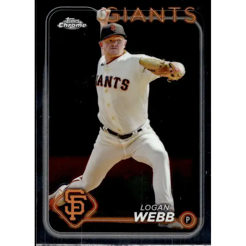2024 Topps Chrome #168 Logan Webb NM-MT San Francisco Giants Baseball Card - Baseball Card Single