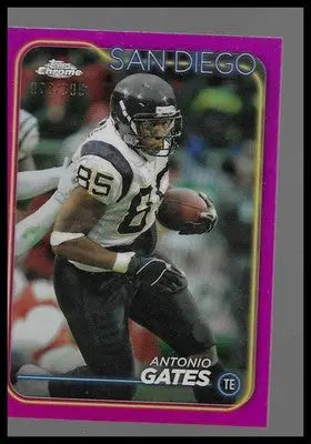 2024 Topps Chrome #173 Antonio Gates Magenta Refractor #077/399 Chargers HOF TE