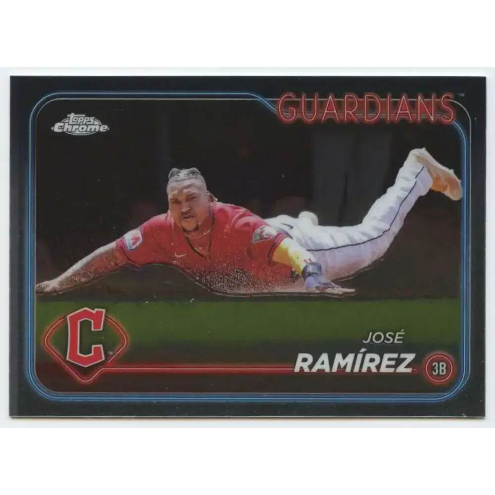 2024 Topps Chrome #173 Jose Ramirez NM-MT Cleveland Guardians Baseball Card - Baseball Card Single