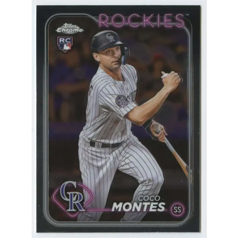 2024 Topps Chrome #182 Coco Montes NM-MT RC Rookie Colorado Rockies Baseball Card - Baseball Card Single