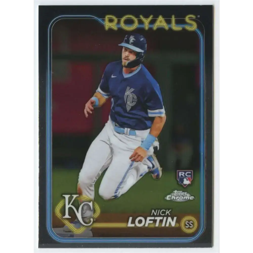 2024 Topps Chrome #183 Nick Loftin NM-MT RC Rookie Kansas City Royals Baseball Card - Baseball Card Single