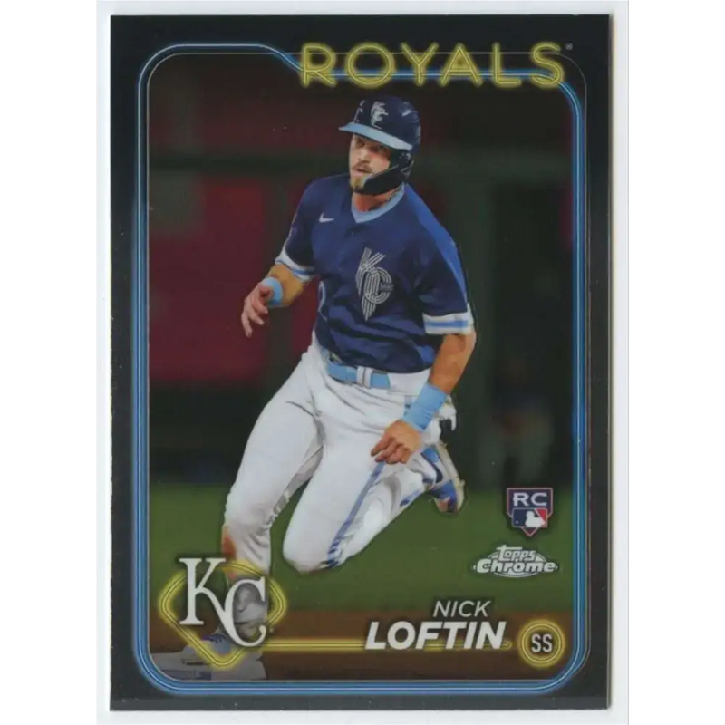 2024 Topps Chrome #183 Nick Loftin NM-MT RC Rookie Kansas City Royals Baseball Card - Baseball Card Single