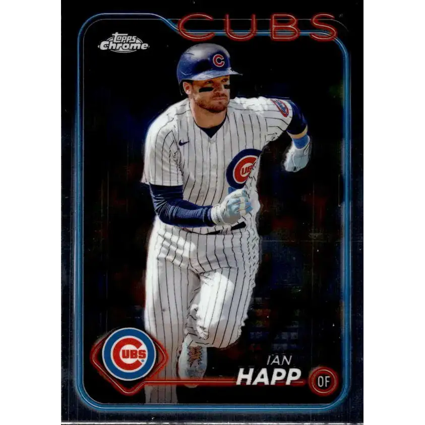 2024 Topps Chrome #184 Ian Happ NM-MT Chicago Cubs Baseball Card - Baseball Card Single