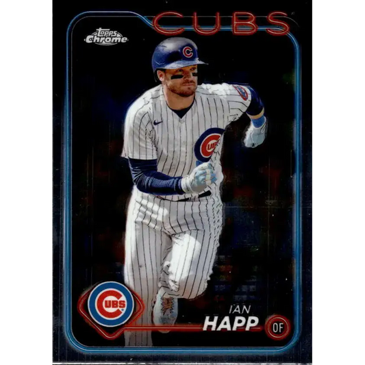 2024 Topps Chrome #184 Ian Happ NM-MT Chicago Cubs Baseball Card - Baseball Card Single