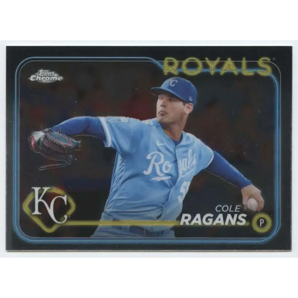 2024 Topps Chrome #186 Cole Ragans NM-MT Kansas City Royals Baseball Card - Baseball Card Single