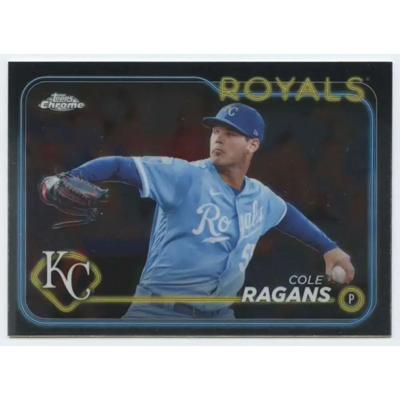 2024 Topps Chrome #186 Cole Ragans NM-MT Kansas City Royals Baseball Card - Baseball Card Single