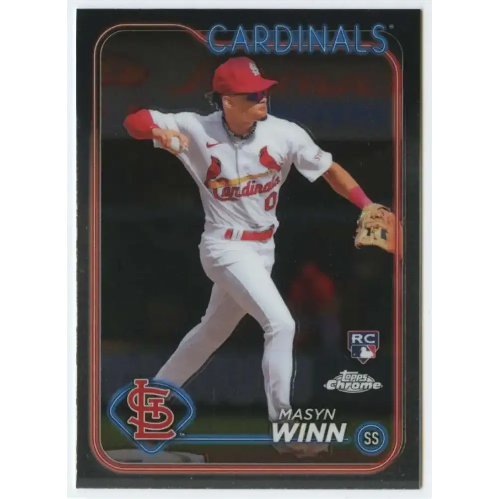 2024 Topps Chrome #189 Masyn Winn NM-MT RC Rookie St Louis Cardinals Baseball Card - Baseball Card Single