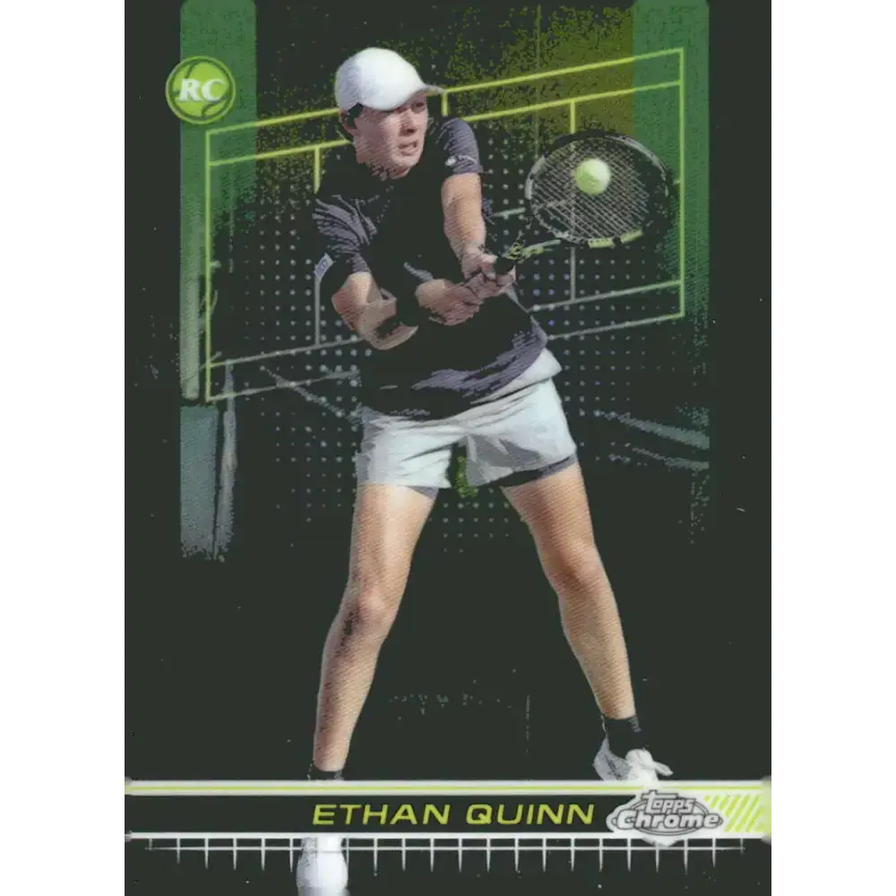 2024 Topps Chrome #195 Ethan Quinn EX Excellent RC Rookie Tennis Card - Tennis Card Single