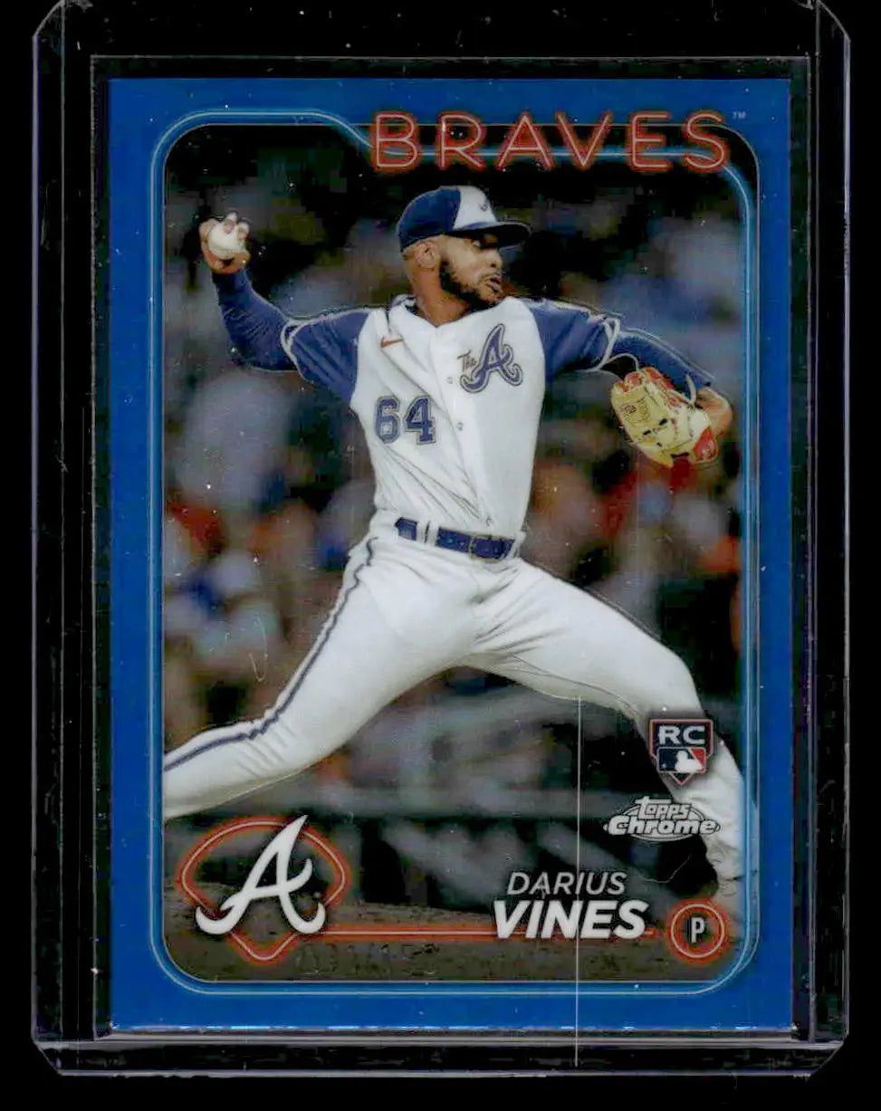 2024 Topps Chrome #197 Darius Vines Blue Refractors #/150 - Baseball Card Single