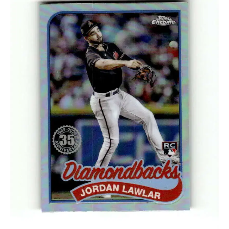 2024 Topps Chrome 1989 Baseball Refractor #89CB-14 Jordan Lawlar NM-MT Arizona Diamondbacks Baseball Card - Baseball