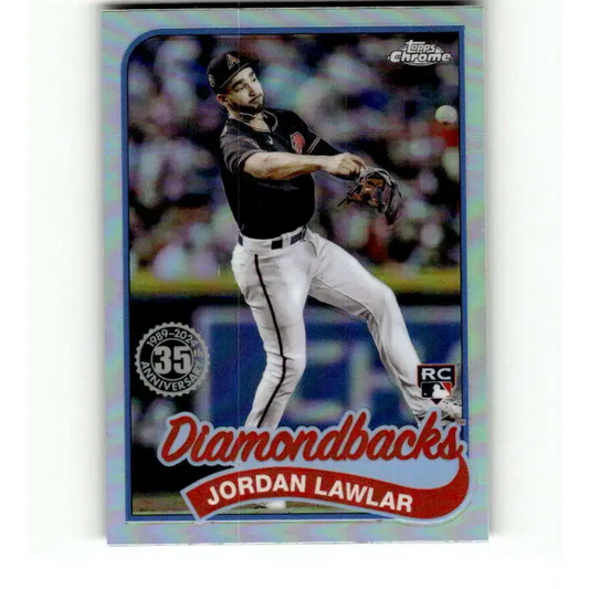 2024 Topps Chrome 1989 Baseball Refractor #89CB-14 Jordan Lawlar NM-MT Arizona Diamondbacks Baseball Card - Baseball