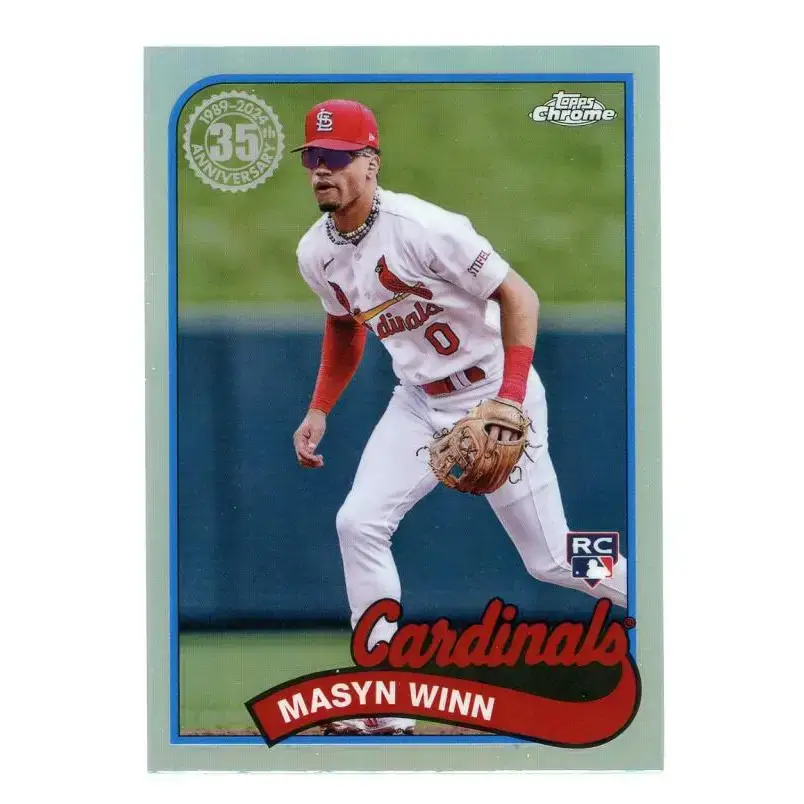 2024 Topps Chrome 1989 Baseball Refractor #89CB-17 Masyn Winn NM-MT St. Louis Cardinals Baseball Card - Baseball Card