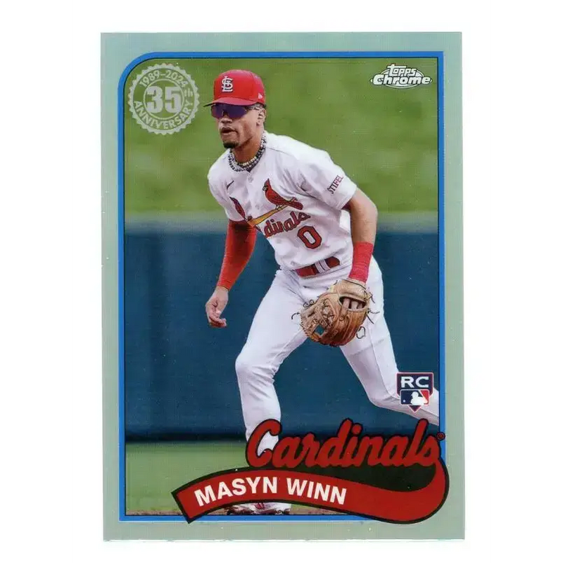 2024 Topps Chrome 1989 Baseball Refractor #89CB-17 Masyn Winn NM-MT St. Louis Cardinals Baseball Card - Baseball Card
