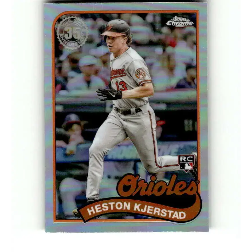 2024 Topps Chrome 1989 Baseball Refractor #89CB-18 Heston Kjerstad NM-MT Baltimore Orioles Baseball Card - Baseball