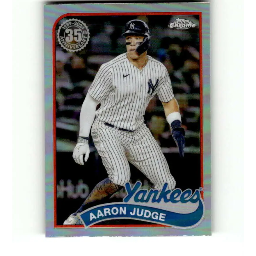 2024 Topps Chrome 1989 Baseball Refractor #89CB-2 Aaron Judge NM-MT New York Yankees Baseball Card