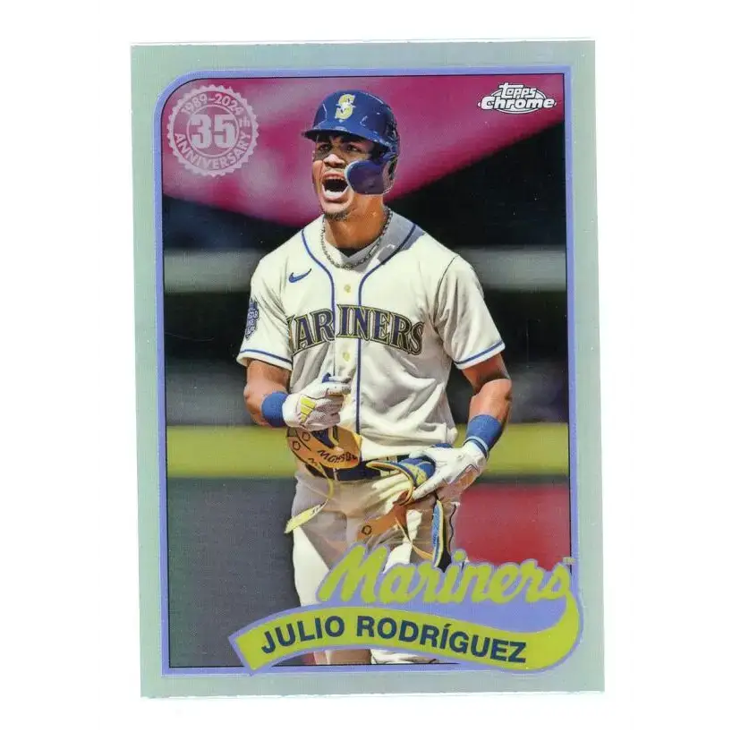 2024 Topps Chrome 1989 Baseball Refractor #89CB-6 Julio Rodriguez NM-MT Seattle Mariners Baseball Card - Baseball Card