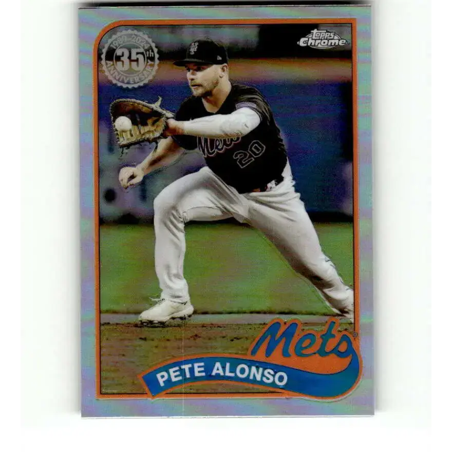 2024 Topps Chrome 1989 Baseball Refractor #89CB-8 Pete Alonso NM-MT New York Mets Baseball Card - Baseball Card Single