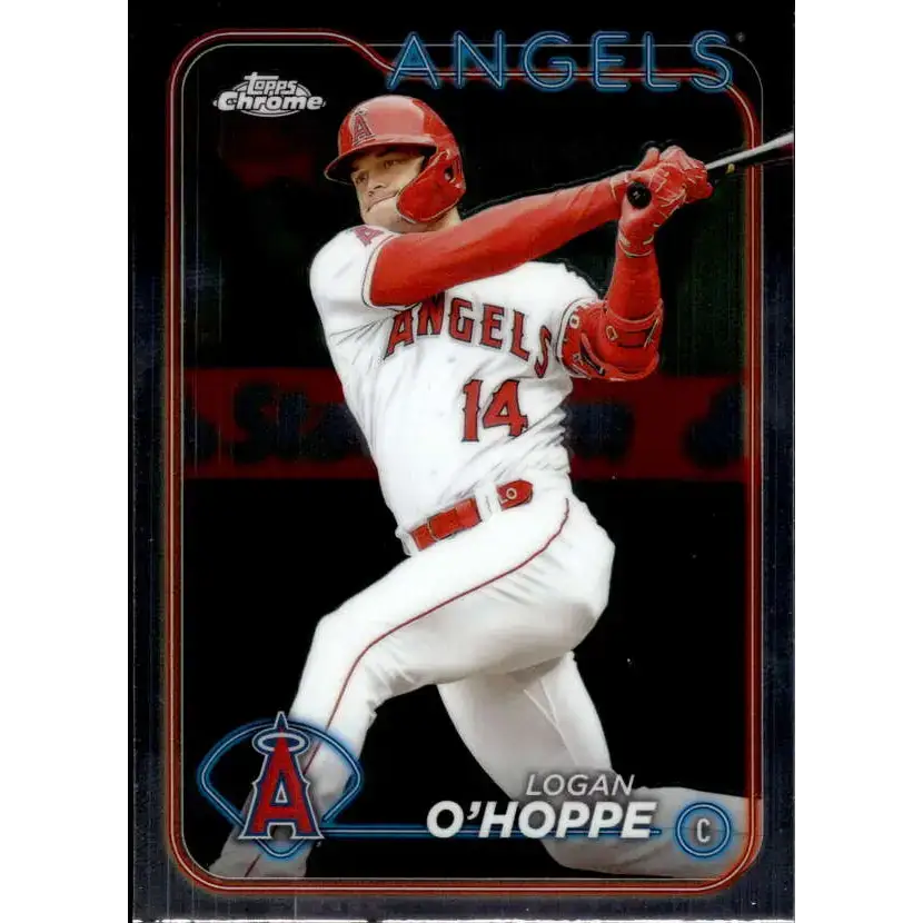 2024 Topps Chrome #199 Logan O’Hoppe NM-MT Los Angeles Angels Baseball Card - Baseball Card Single