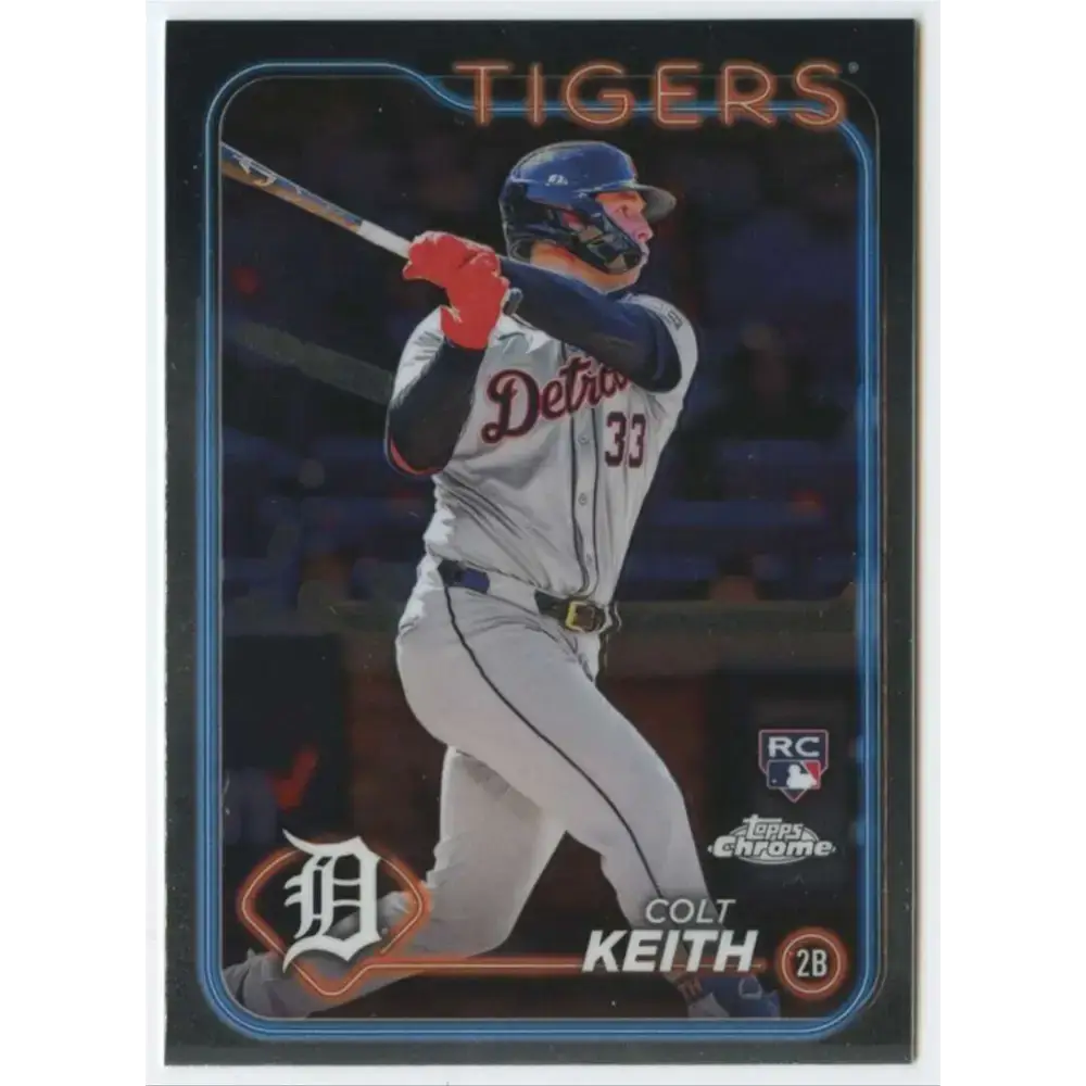 2024 Topps Chrome #2 Colt Keith NM-MT RC Rookie Detroit Tigers Baseball Card - Baseball Card Single