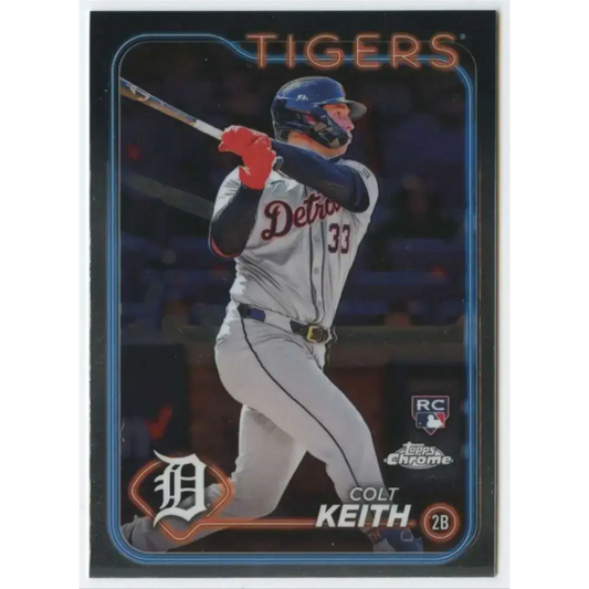 2024 Topps Chrome #2 Colt Keith NM-MT RC Rookie Detroit Tigers Baseball Card - Baseball Card Single