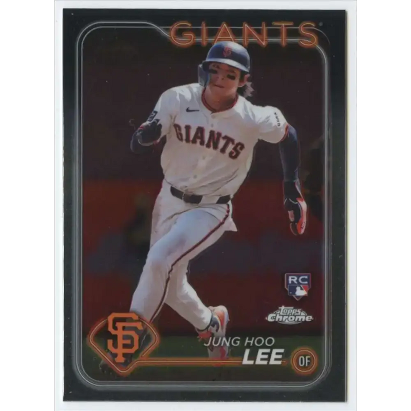 2024 Topps Chrome #201 Jung Hoo Lee NM-MT RC Rookie San Francisco Giants Baseball Card - Baseball Card Single